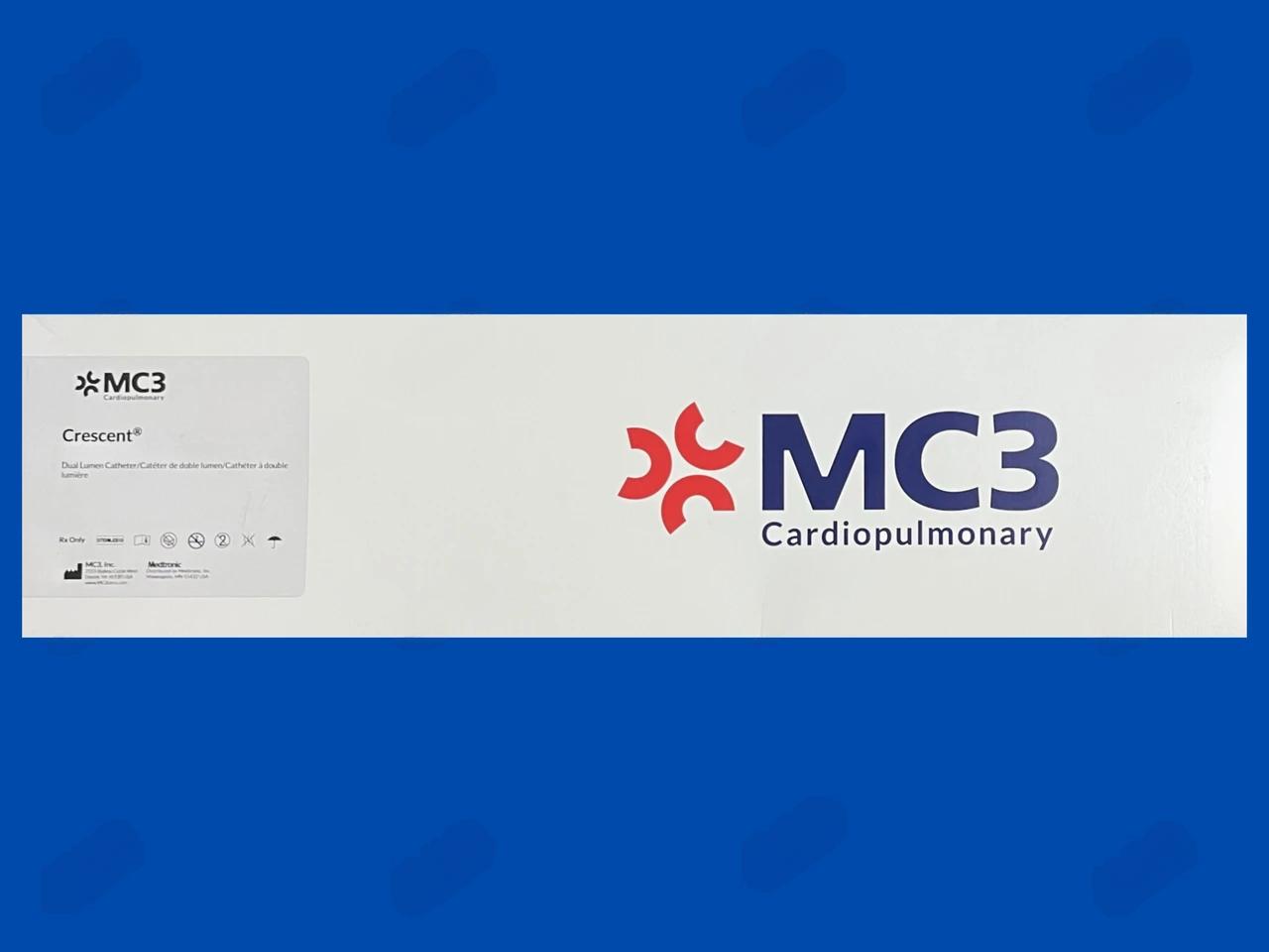 MC3 Cardiopulmonary - Crescent Dual Lumen Catheter - 30Fr x 34cm