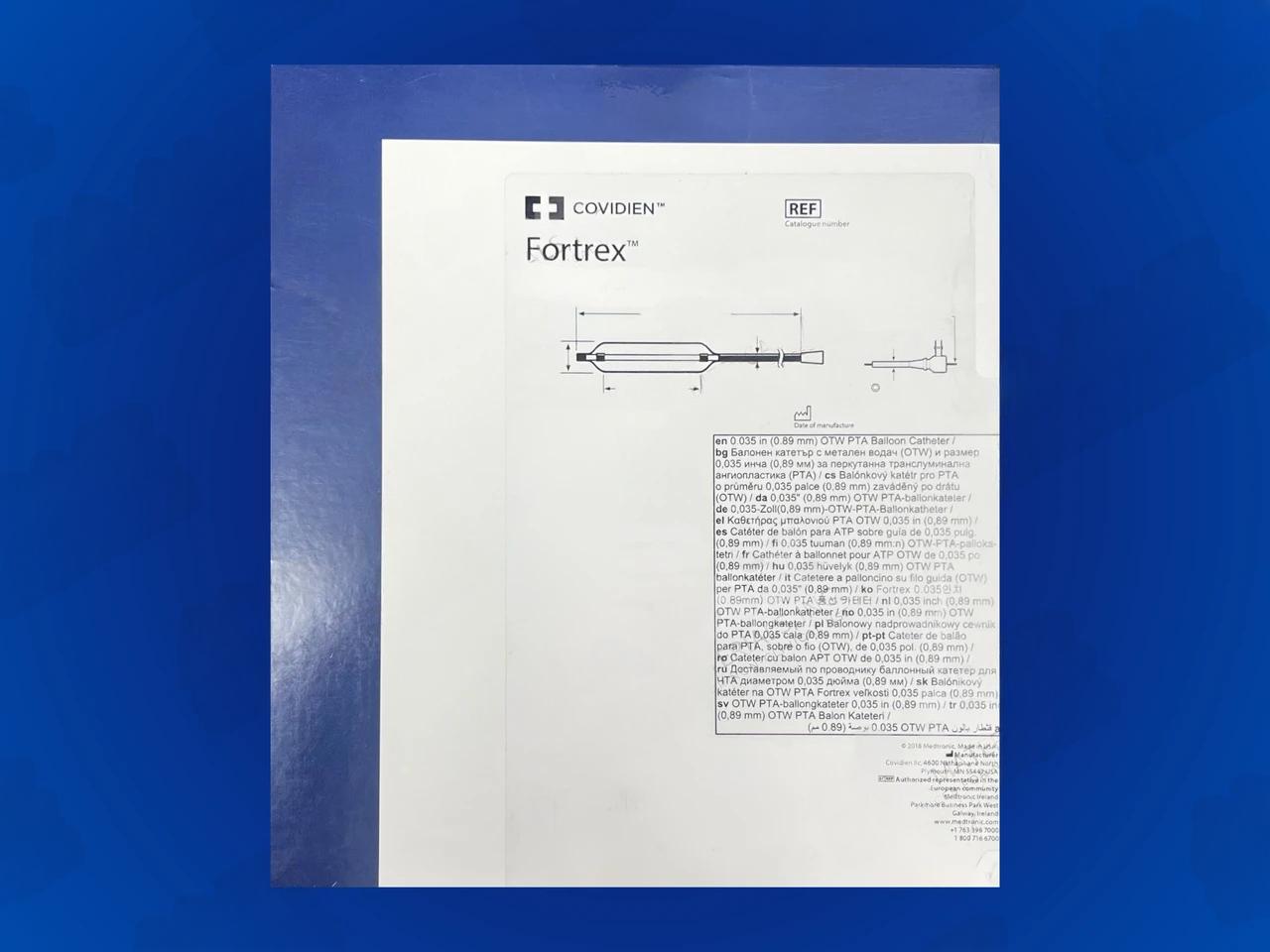 Fortrex .035" OTW PTA Balloon Catheter - 10mm x 40mm x 80cm