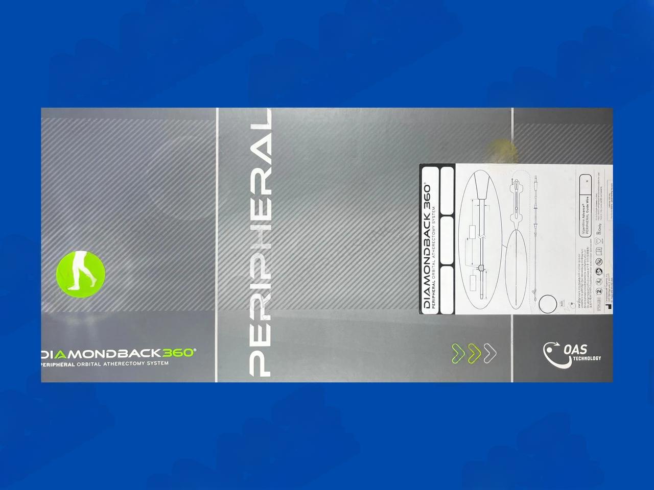 Diamondback 360 Peripheral Orbital Atherectomy System (7-10030-07) - Exchangeable Series - Solid Crown - 1.25mm x 200cm