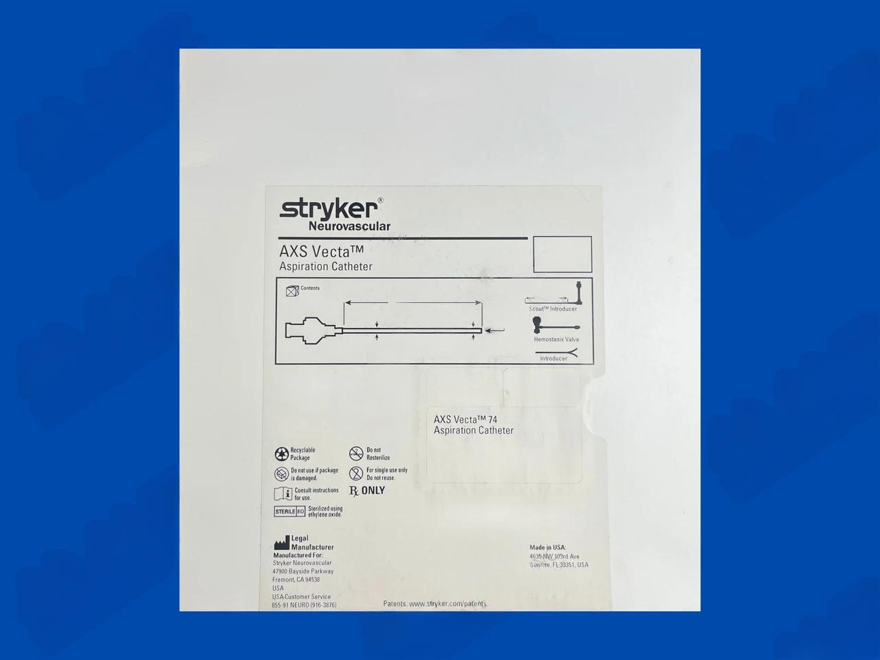 AXS Vecta 74 Intermediate Aspiration Catheter - 0.074" x 132cm