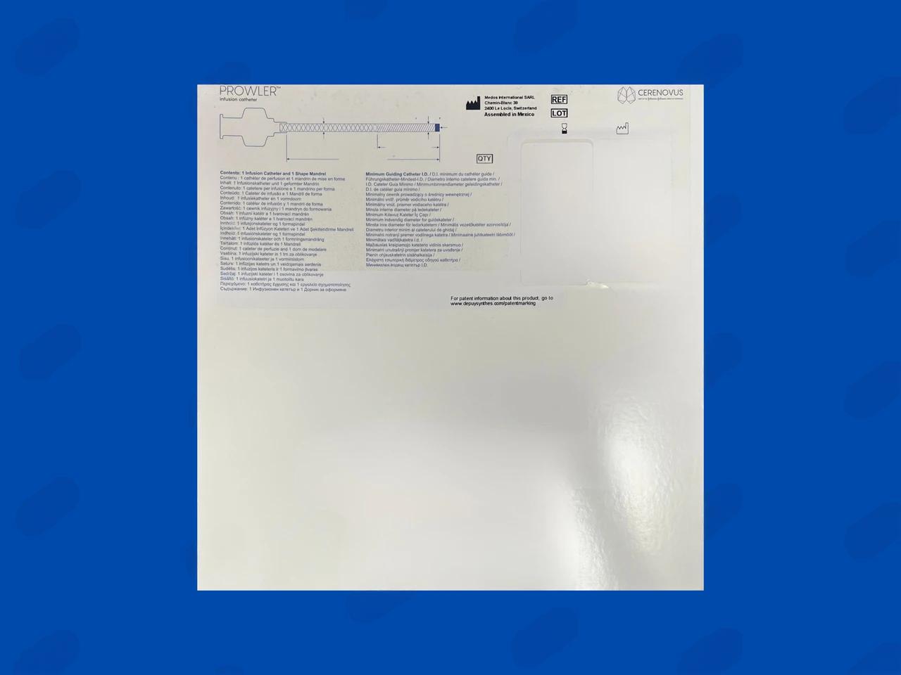 PROWLER 10 Infusion Catheter - 2 Markers - MP 45° - 2.3Fr (Proximal) x 1.7Fr (Distal) x 150cm