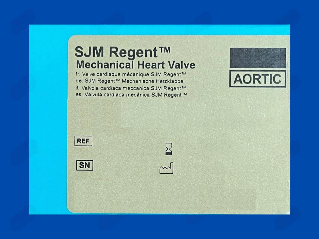 SJM Regent Mechanical Heart Valve - Standard Cuff - Aortic - 19mm