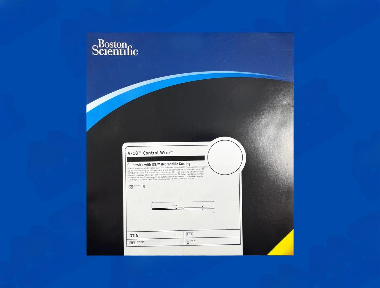 V-18 Control Wire with ICE Hydrophilic Coating - Short Taper, Straight Tip (Shapeable) Guidewire - .018" x 200cm