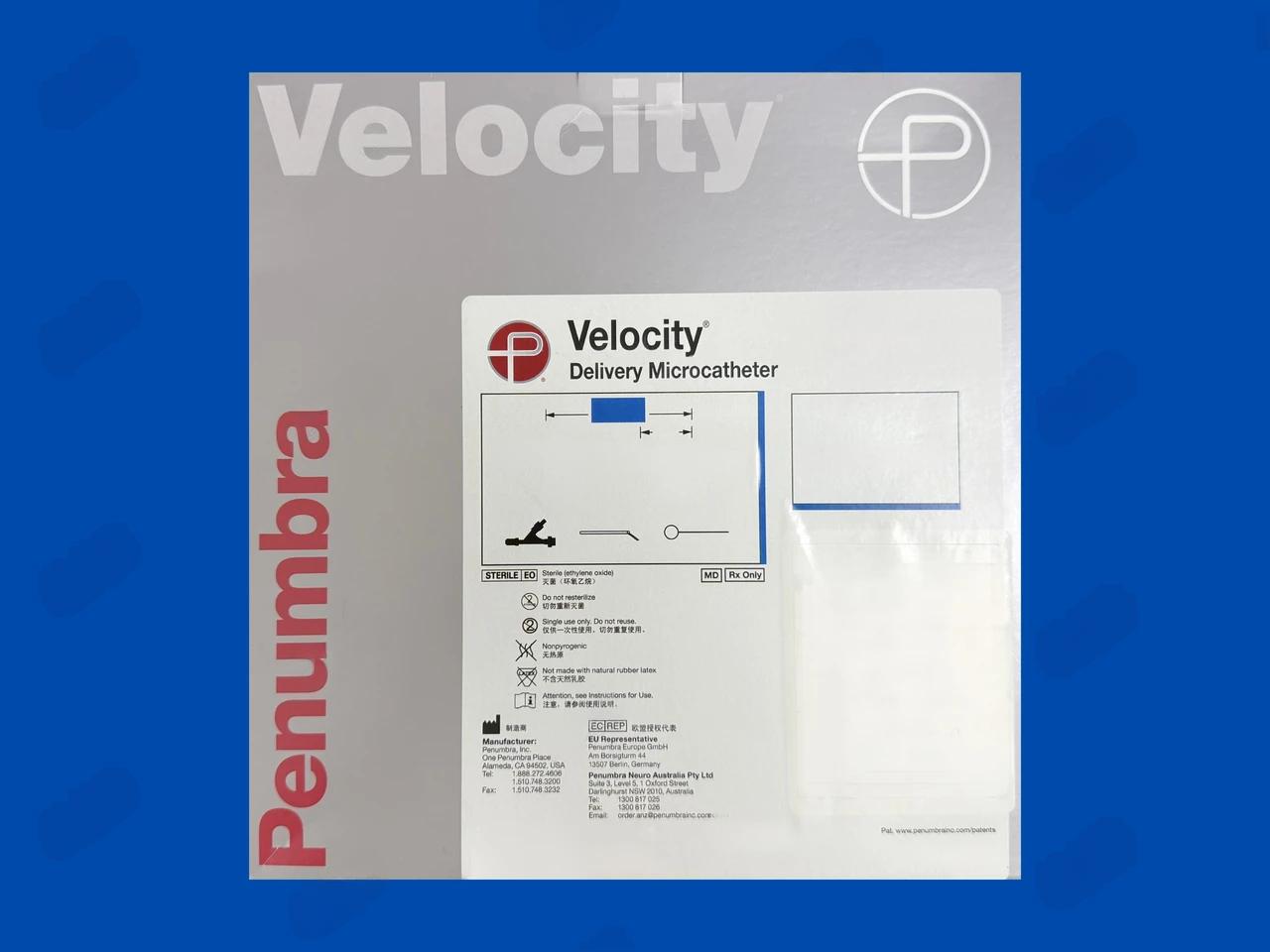 Velocity Delivery Microcatheter - Straight Tip - 2.6Fr/2.95Fr x .025" x 160cm