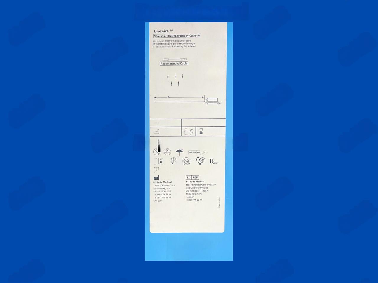 Livewire Steerable Electrophysiology Catheter - 2-5-2mm - Med Sweep - 6Fr x 115cm - Reprocessed