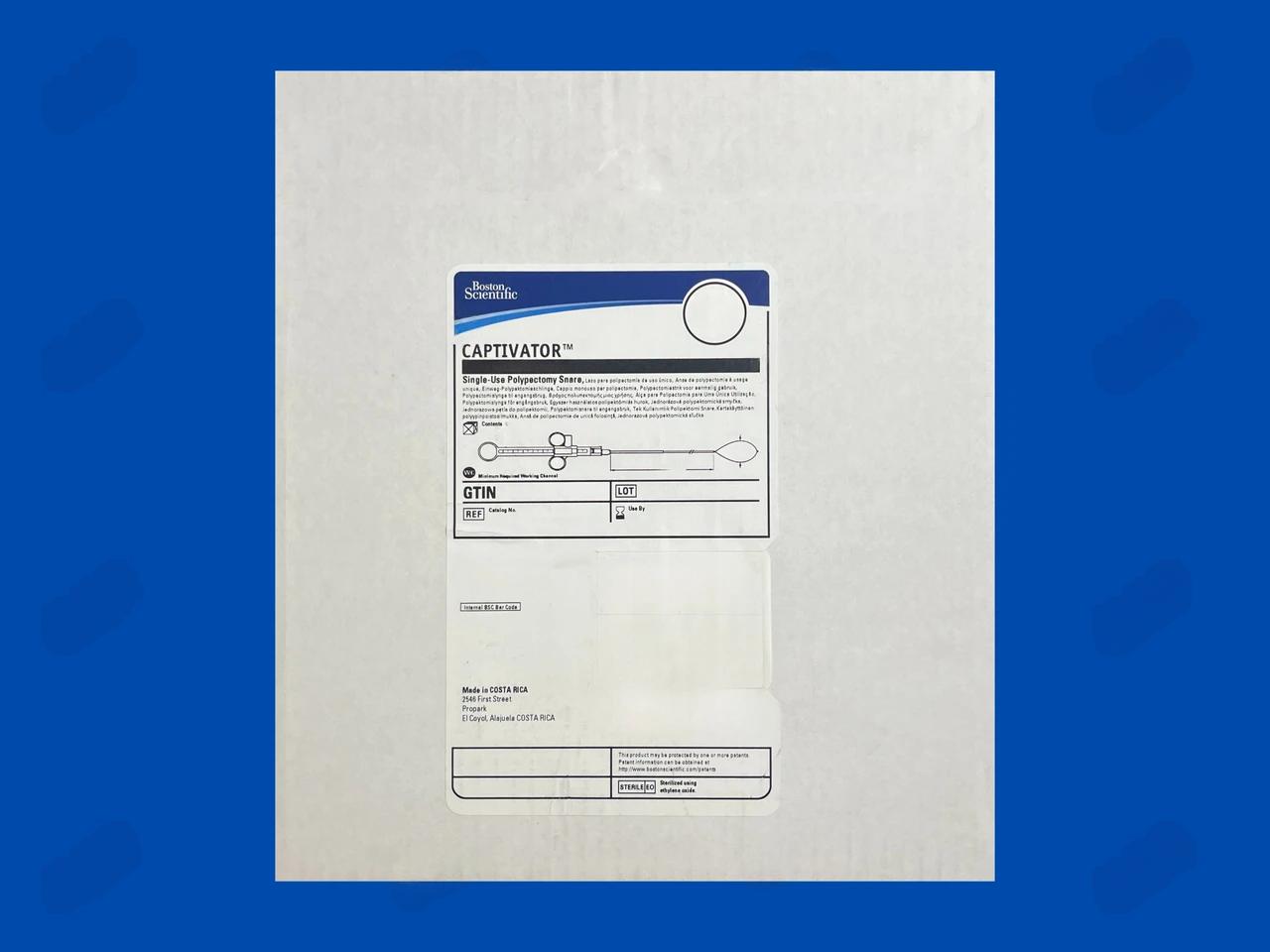 Captivator Single-Use Polypectomy Snare - Large Oval/Medium Stiff - 30mm x 240cm