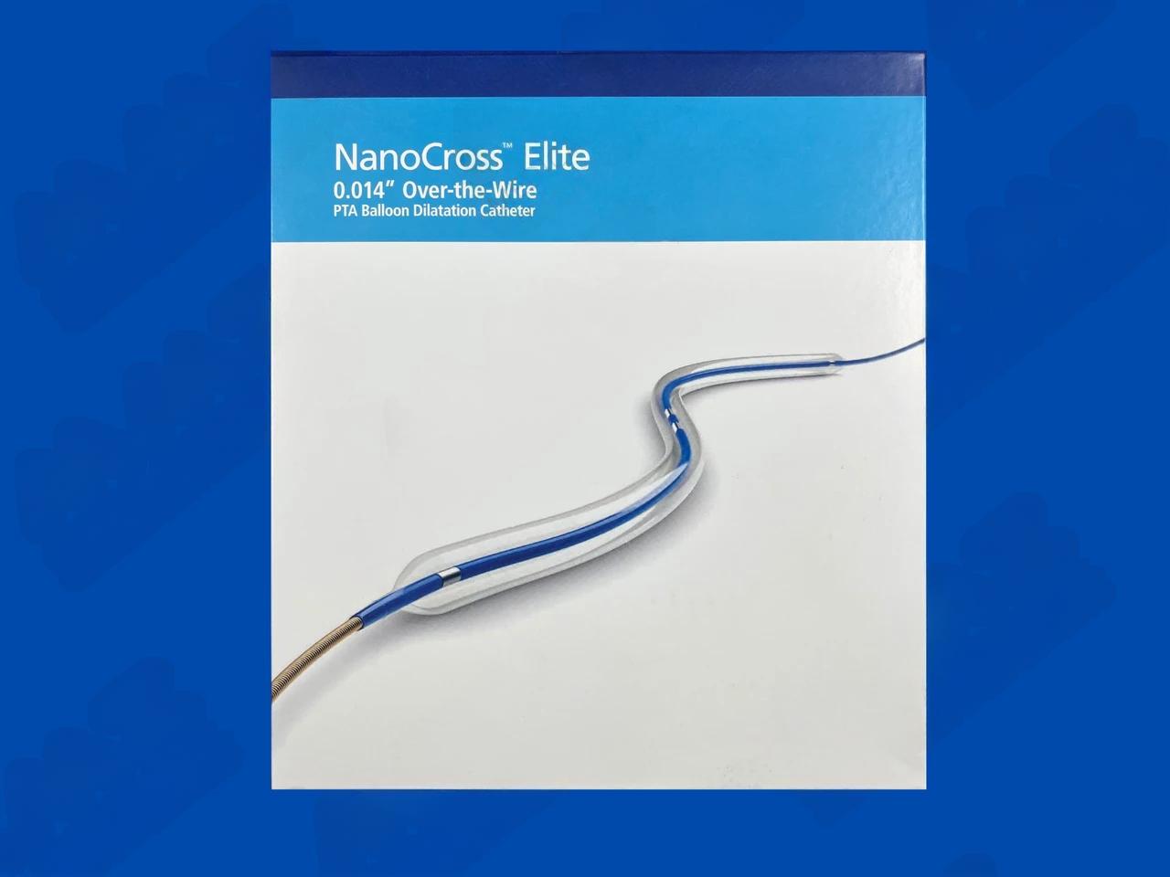 NanoCross Elite .014" OTW PTA Balloon Dilatation Catheter - 3.5mm x 80mm x 150cm