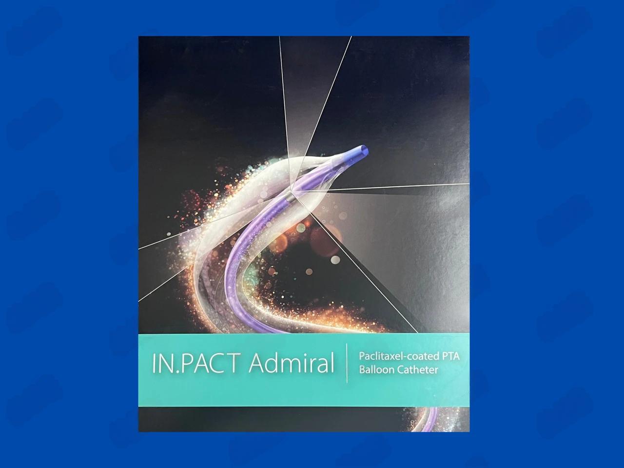 IN.PACT Admiral Paclitaxel-coated PTA Balloon Catheter - OTW - 7.0mm x 80mm x 130cm