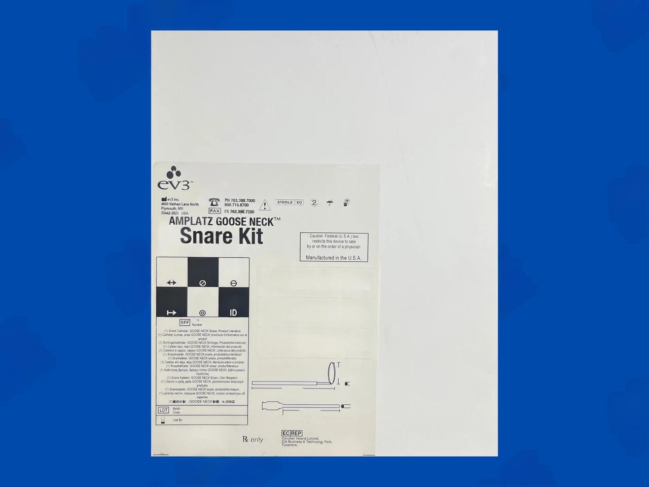 Amplatz Goose Neck Snare Kit - 120cm x 35mm x .052" (Snare), 102cm x 6Fr (Catheter)