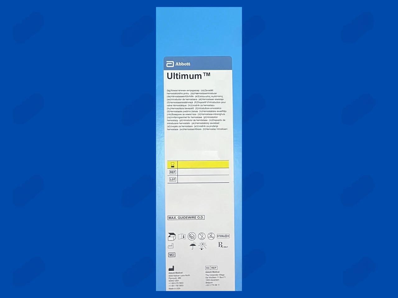 Ultimum Hemostasis Introducer - 7Fr-ACT x 12cm