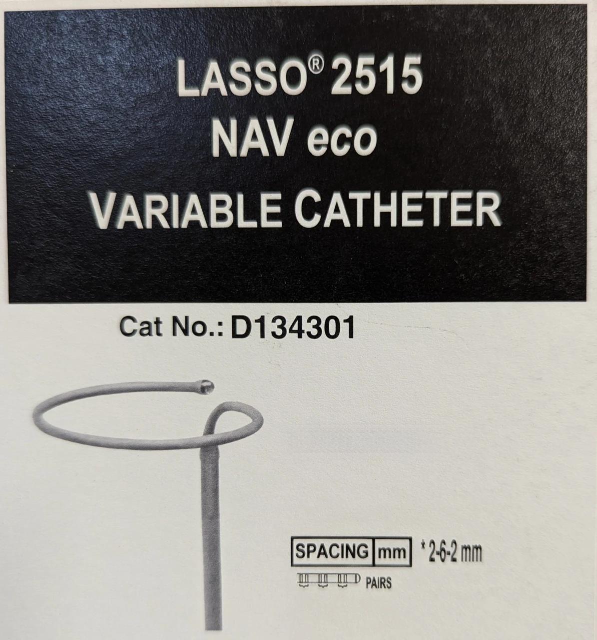 LASSO 2515 NAV eco Variable Catheter - Deflectable Tip - 2-6-2mm - D-Type/Blue - 7Fr x 115cm