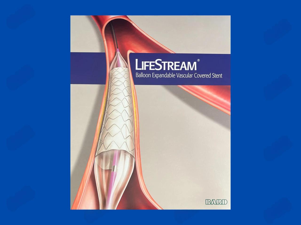 LifeStream Balloon Expandable Vascular Covered Stent - 8mm x 26mm x 80cm