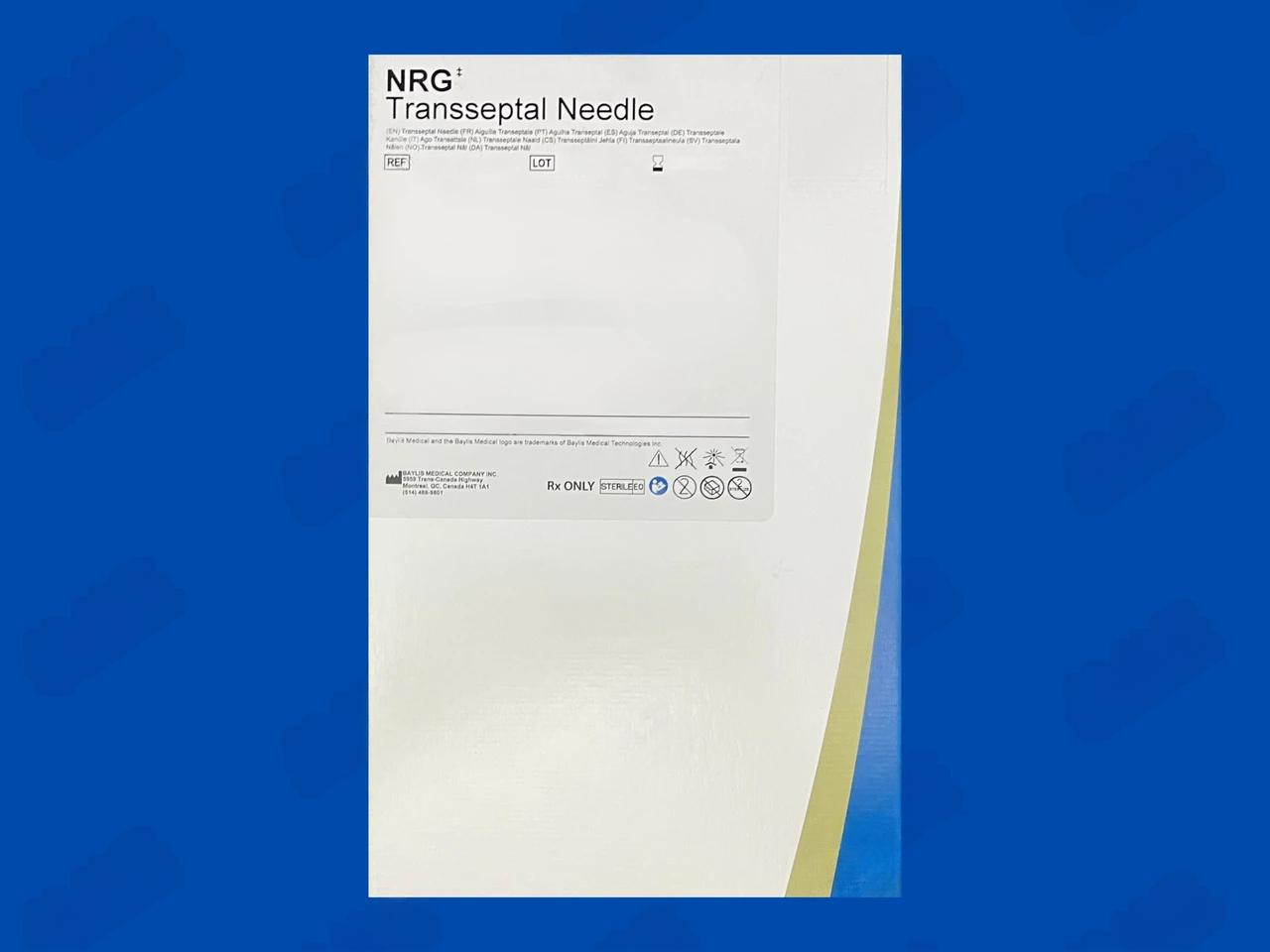 NRG Transseptal Needle - Large Curve C1 - 18Ga x 21Ga x 71cm - Non-Expired