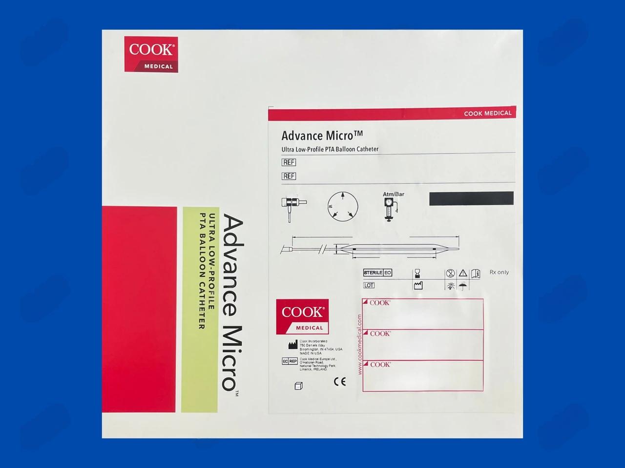Advance Micro 14 Ultra Low-Profile PTA Balloon Catheter - PTA3-14-90-3-10 - 3mm x 10cm x 90cm