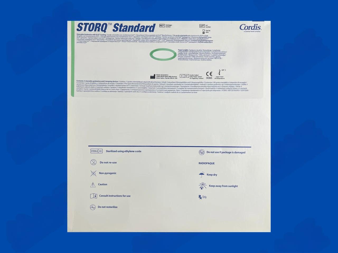 STORQ Standard Steerable Guidewire with SLX Coating - Straight - .035" x 300cm x 10cm - Non-Expired