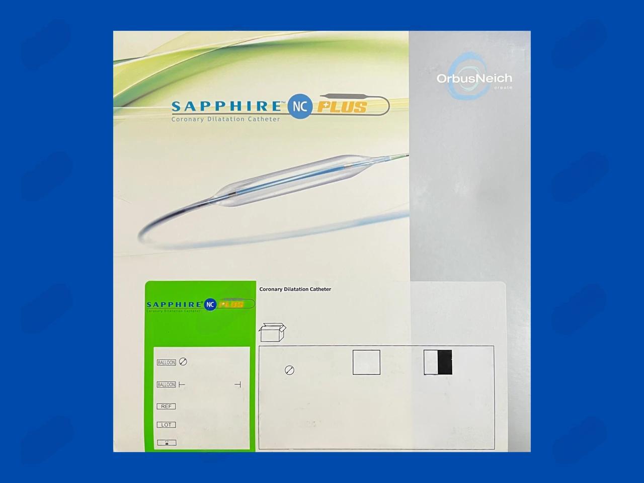 Sapphire NC Plus Coronary Balloon Dilatation Catheter - 2.25mm x 15mm x 140cm